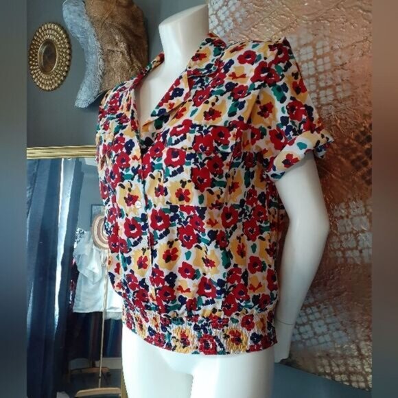 Vintage Abstract Floral Bloe - Picture 5 of 13